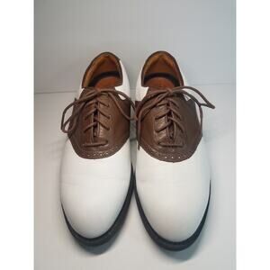 Nike Air Comfort Kempshall Last Men's Golf Shoes Brown White Leather Size US 7